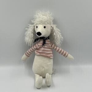 Jellycat Beatnik Buddy Poodle Paris France Puppy Dog Plush Stuffed Animal Toy